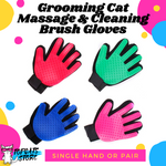 Grooming Cat Massage & Cleaning Brush Gloves [Single or Pair]  🛍️ SALE! 🔥 - TopCats.Store