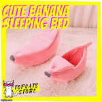 Banana Shape Cute Cat Bed 🍌 Warm Sleeping Nest 💤 [5 Colors] 🛍️ SALE! 🔥 - TopCats.Store