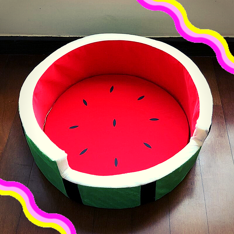 Adorable Watermelon Plush Cat Bed 🍉💤 🛍️ NEW❗ - TopCats.Store
