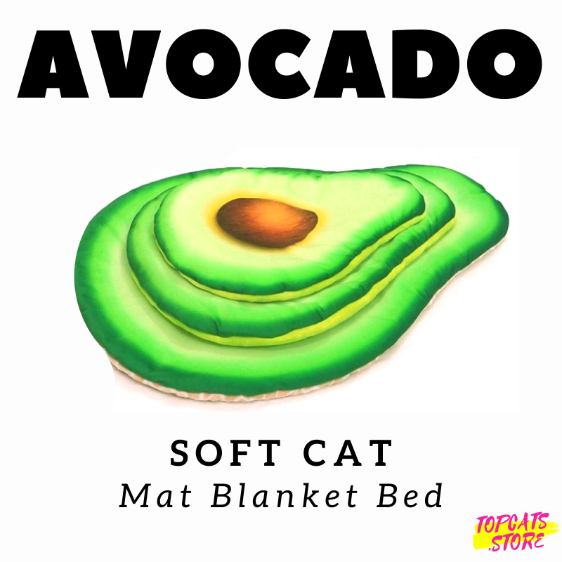 Avocado Soft Cat Mat 🥑 Blanket Bed 💤 [2 Sizes] 🛍️ NEW❗ - TopCats.Store