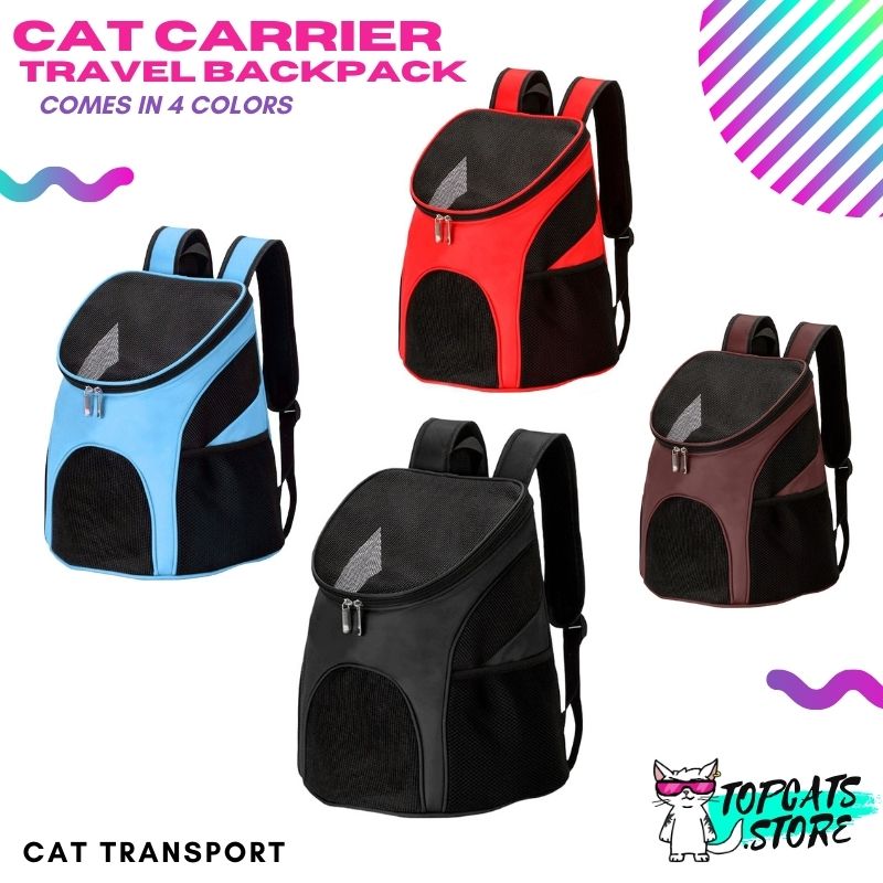 Cat Carrier Travel Backpack 🎒 [4 Colors + 2 Sizes] 🛍️ NEW❗ - TopCats.Store