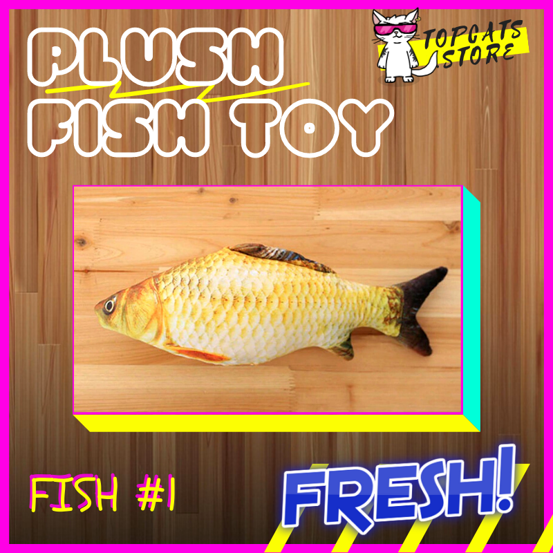 Funny Fish Shape Chew Plush Toy 🐟 Interactive Cat Toys 🐠 [4 Models] 🌊 SALE! 🔥 - TopCats.Store