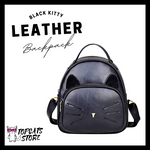 Black Kitty Leather Backpack ♥ NEW❗ - TopCats.Store