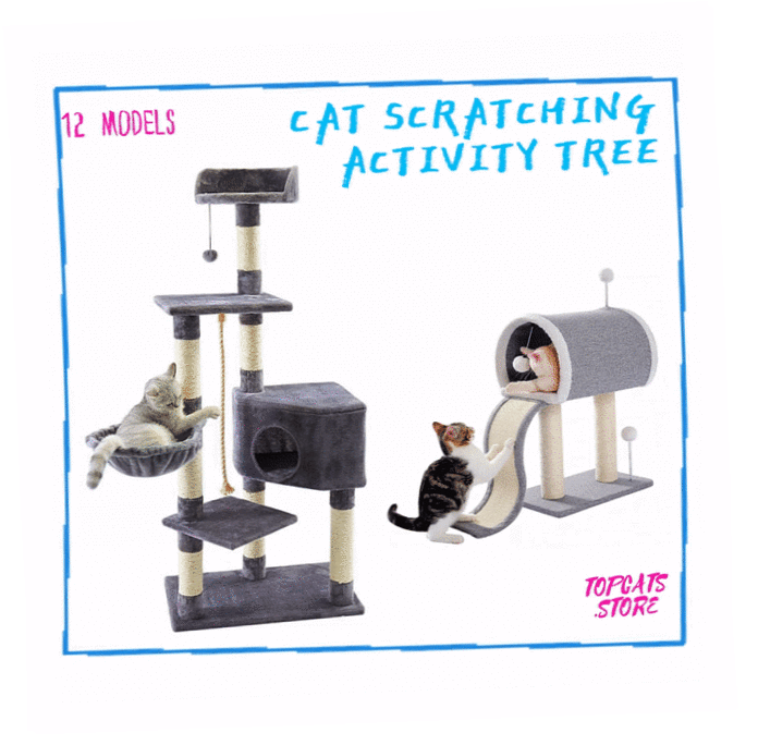 Cat Scratching Activity Tree 彡 x13 Models ฅ◕ﻌ◕ฅ - TopCats.Store