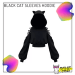Black Cat Sleeves Hoodie š¤ - TopCats.Store
