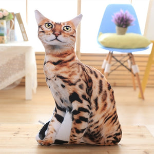 LREA 50cm 3D The simulation cat Cushion COVER Sofa /seat/bed/car /hotel Home Decoration Pillow case Covers - TopCats.Store