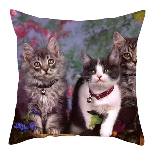 Decorative Cat Pattern Cushion Covers & Pillowcases  🛍️ SALE! 🔥 - TopCats.Store
