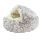 40/50cm Super Soft Pet Bed Kennel Winter Warm Round Dog Puppy Sleeping Cushion Long Plush Cat Mat House - TopCats.Store