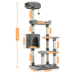 Fast Domestic Delivery Pet Cat Tree Tower Condo House Scratcher Post Toy for Cat Kitten Cat Jumping Toy with Ladder Playing Tree - TopCats.Store