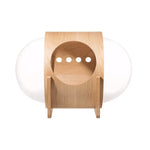 Space Capsule Enclosed Cat Litter Cat Villa Four Seasons Universal Transparent Breathable Cat Litter Warm Luxury Wooden Capsule - TopCats.Store