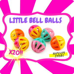 Little Bell Ball Cat Toy • x10 Balls LOT  🛍️ SALE! 🔥 - TopCats.Store