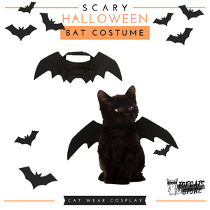 Scary Halloween Bat Costume 🦇 Cat Wear Cosplay 🎃 - TopCats.Store