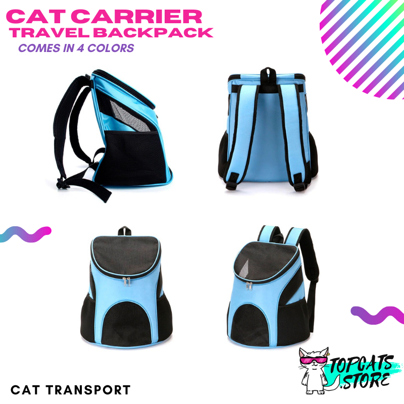 Cat Carrier Travel Backpack 🎒 [4 Colors + 2 Sizes] 🛍️ NEW❗ - TopCats.Store