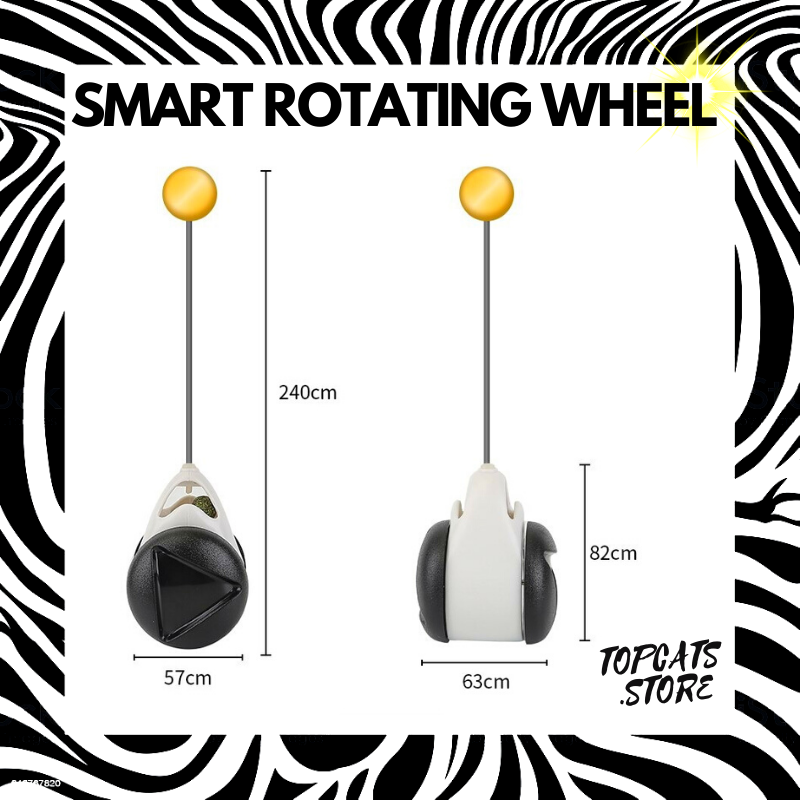 Smart Rotating Wheel Toy ⌁ Interactive Cat Toys ⚡ [5 Colors] 🛍️ SALE!🔥 - TopCats.Store