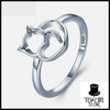 Cat & Heart Ring - TopCats.Store