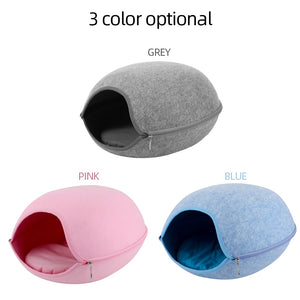 ROUND SLEEPING NEST WITH CUSHION - TopCats.Store