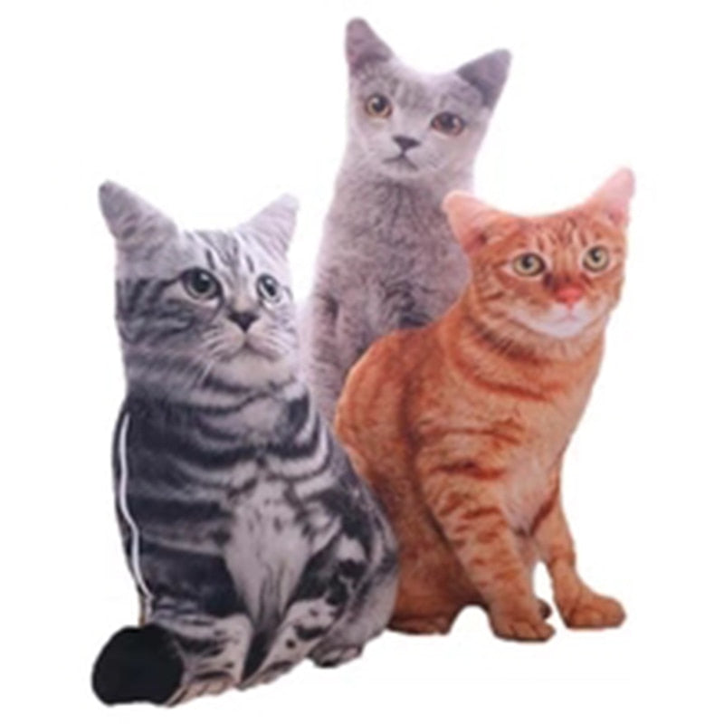 LREA 50cm 3D The simulation cat Cushion COVER Sofa /seat/bed/car /hotel Home Decoration Pillow case Covers - TopCats.Store