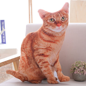 LREA 50cm 3D The simulation cat Cushion COVER Sofa /seat/bed/car /hotel Home Decoration Pillow case Covers - TopCats.Store