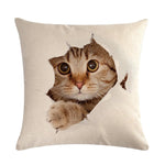 Cute Cat Sofa Decorative Cotton Linen Cushion Cover Pillow Pillowcase 45*45 Throw Pillow Home Decor Pillowcover 40624 - TopCats.Store