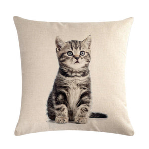 Cute Cat Sofa Decorative Cotton Linen Cushion Cover Pillow Pillowcase 45*45 Throw Pillow Home Decor Pillowcover 40624 - TopCats.Store