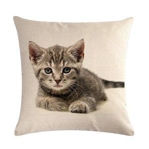 Cute Cat Sofa Decorative Cotton Linen Cushion Cover Pillow Pillowcase 45*45 Throw Pillow Home Decor Pillowcover 40624 - TopCats.Store