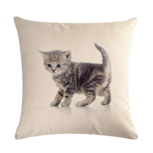 Cute Cat Sofa Decorative Cotton Linen Cushion Cover Pillow Pillowcase 45*45 Throw Pillow Home Decor Pillowcover 40624 - TopCats.Store