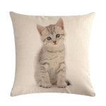 Cute Cat Sofa Decorative Cotton Linen Cushion Cover Pillow Pillowcase 45*45 Throw Pillow Home Decor Pillowcover 40624 - TopCats.Store