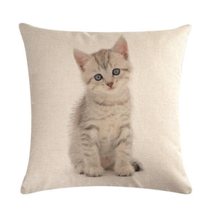 Cute Cat Sofa Decorative Cotton Linen Cushion Cover Pillow Pillowcase 45*45 Throw Pillow Home Decor Pillowcover 40624 - TopCats.Store