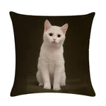 Cute Cat Sofa Decorative Cotton Linen Cushion Cover Pillow Pillowcase 45*45 Throw Pillow Home Decor Pillowcover 40624 - TopCats.Store