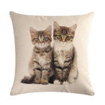 Cute Cat Sofa Decorative Cotton Linen Cushion Cover Pillow Pillowcase 45*45 Throw Pillow Home Decor Pillowcover 40624 - TopCats.Store