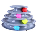 Funny Pet Interactive Toy Cat Colorful 3/4-Layer Plastic Tower Tracks Toy With Balls For IQ Traning - TopCats.Store