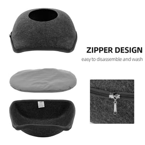 ROUND SLEEPING NEST WITH CUSHION - TopCats.Store