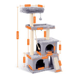 Fast Domestic Delivery Pet Cat Tree Tower Condo House Scratcher Post Toy for Cat Kitten Cat Jumping Toy with Ladder Playing Tree - TopCats.Store