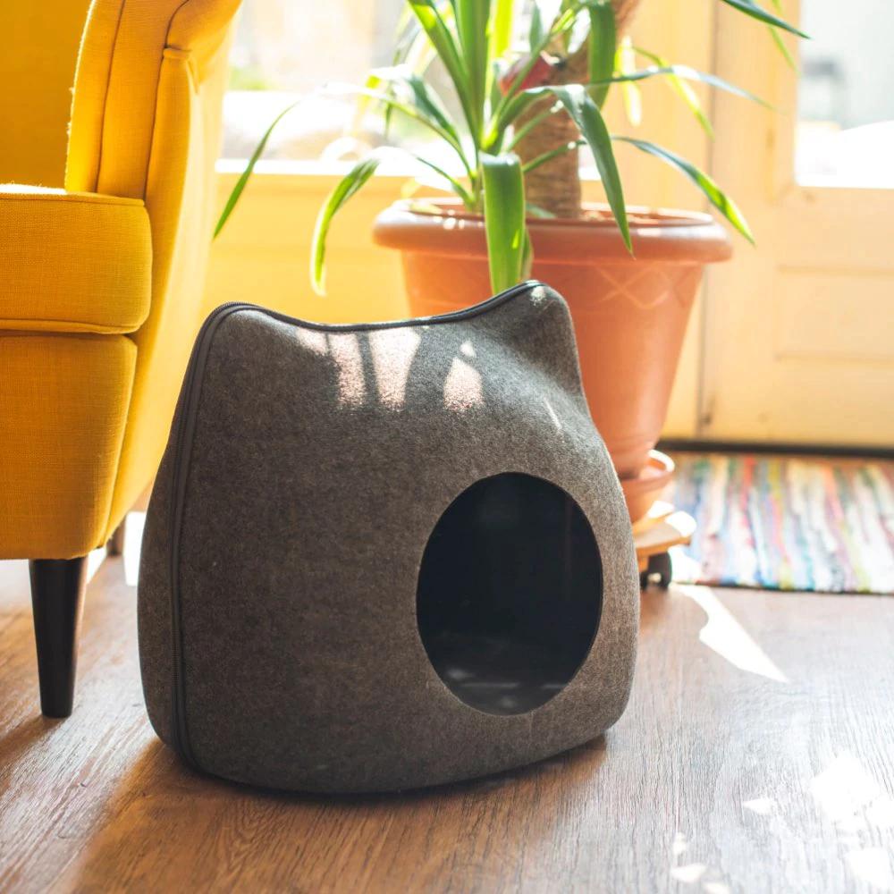 ROUND SLEEPING NEST WITH CUSHION - TopCats.Store