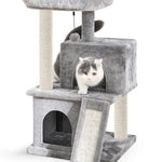 Cat Tree Furniture Tower Climb Activity Tree Scratcher Play House Kitty Tower Furniture Pet Play House - TopCats.Store