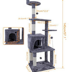 Cat Tree Furniture Tower Climb Activity Tree Scratcher Play House Kitty Tower Furniture Pet Play House - TopCats.Store