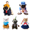 Halloween Dog Cat Costumes Funny Pet Clothes Dog Cosplay Costume Sets Novelty Clothing For Small Medium Dogs Bulldog Pug - TopCats.Store