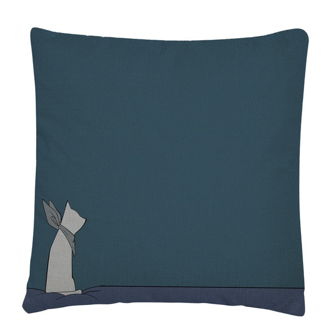 Minimalist Cat beautiful pattern Linen Cushion Cover Pillow Case for Home Sofa Car Decor Pillowcase 45X45cm - TopCats.Store