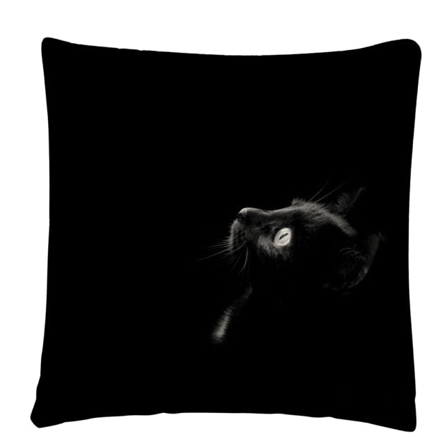 Minimalist Cat beautiful pattern Linen Cushion Cover Pillow Case for Home Sofa Car Decor Pillowcase 45X45cm - TopCats.Store