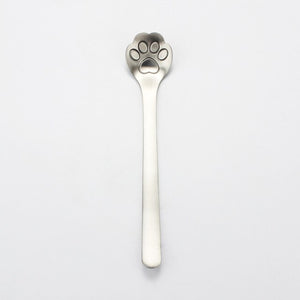 Stainless Steel Creative Gold Dog Cat Paw Claw Hollow Spoon Tea Coffee Dessert Spoons Cute  Tableware Mug Supplies - TopCats.Store