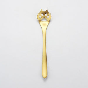 Stainless Steel Creative Gold Dog Cat Paw Claw Hollow Spoon Tea Coffee Dessert Spoons Cute  Tableware Mug Supplies - TopCats.Store