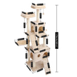 Luxury Pet Cat Tree House Condo Furniture Multi-Layer Cat Tree with Ladder Toy Sisal Scratching Post for Cat Climbing JumpingToy - TopCats.Store