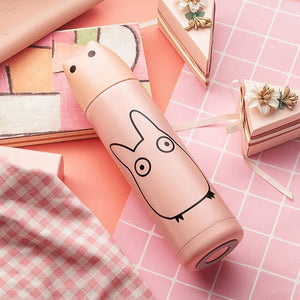 Cat Thermos for tea Stainless Steel 500Ml Water Insulated Bottle Vacuum Flask Hot Water Thermal Cooler Travel Coffee Mug Cup - TopCats.Store