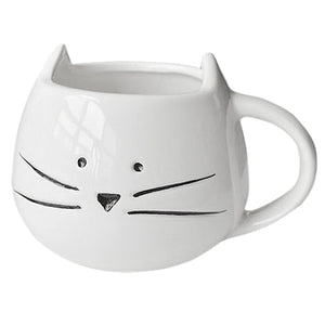 Ceramic Cute Cat Mugs With Spoon Coffee Tea Milk Animal Cups With Handle 380ml Drinkware Nice Gifts - TopCats.Store