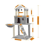 Fast Domestic Delivery Pet Cat Tree Tower Condo House Scratcher Post Toy for Cat Kitten Cat Jumping Toy with Ladder Playing Tree - TopCats.Store