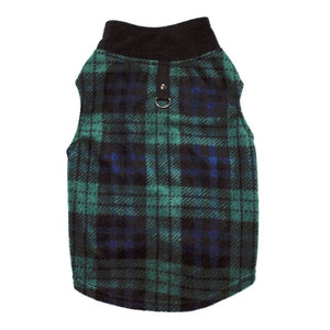 Classic Plaid Pattern Dog Vest Fashion Sleeveless Pet Sweater With Leash Ring For Small Middle Cats Dogs Velvet Warm Pet Clothes - TopCats.Store