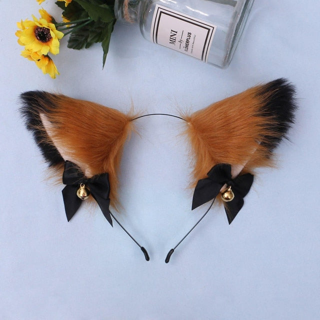 Cute Furry Animal Beast Ears Hairpin Headwear Ear Clip Cosplay Soft Girl Plush Cat Ear Hair Headband Accessory Props Wholesale - TopCats.Store