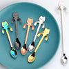 304 Stainless Steel Coffee Spoon Creative Hanging Cat Shaped Mug Tea Spoon Cute Dessert Spoon Tableware Kitchen Accessories - TopCats.Store
