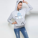 Mewgaroo Cat Lovers Hoodies Women Hooded Casual Pet Kangaroo Sweatshirt Women Pouch Hoodie Big Size Hoody Ladies Tops R2 - TopCats.Store