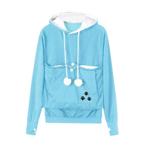 Mewgaroo Cat Lovers Hoodies Women Hooded Casual Pet Kangaroo Sweatshirt Women Pouch Hoodie Big Size Hoody Ladies Tops R2 - TopCats.Store